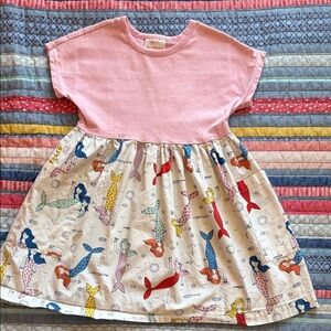 Hanna Andersson Pink Top Mermaid Print Dress